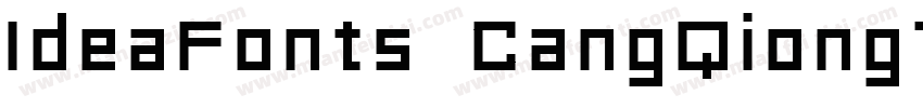 IdeaFonts CangQiongTi字体转换